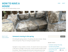 Tablet Screenshot of howtohaveahouse.com